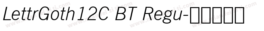 LettrGoth12C BT Regu字体转换